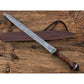30" Hand Forged Damascus Roman Gladius Sword Rose Wood Handle By Cosplay Swords