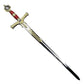 41" King Solomon Sword Red & Gold Edition Stainless Steel Ceremonial Replica Cosplay Swords