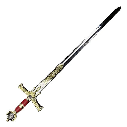 41" King Solomon Sword Red & Gold Edition Stainless Steel Ceremonial Replica Cosplay Swords