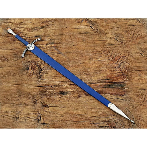 40" Damascus Steel Glamdring Sword Hammer Medieval Sword By Cosplay Swords