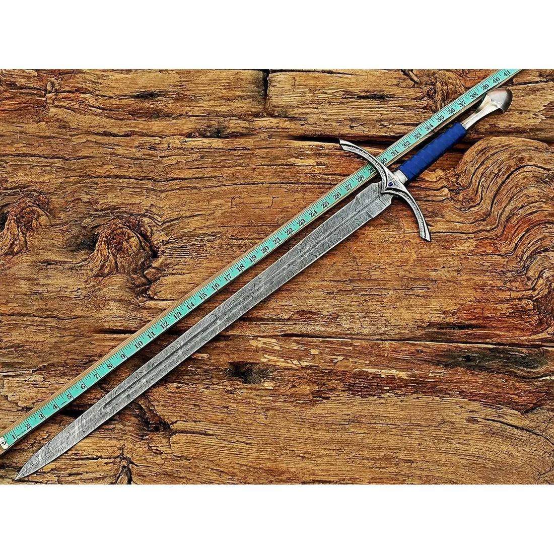 40" Damascus Steel Glamdring Sword Hammer Medieval Sword By Cosplay Swords