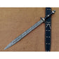 Hand forged Damascus steel Viking sword with Pakka Wood handle By Cosplay Sword