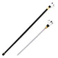 Black and White Panda Handle Walking Sword Cane 12.25" Stainless Steel Blade