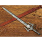 Damascus Steel Medieval Barbarian Sword 38" Hand Forged Double Edge Blade Cosplay Swords