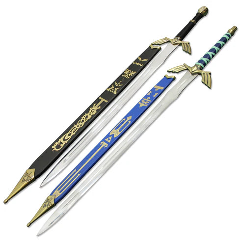 Dark Link Master Sword & Black Hylian Shield Legend of Zelda  By Cosplay Swords