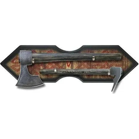 Floki Replica Set Hand Forged Bearded Axe  with Ash Wood Handles By Cosplay Swords
