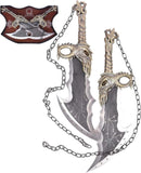 God of War Kratos' Blades of Chaos 21" Metal Replica Stainless Steel By Cosplay sword