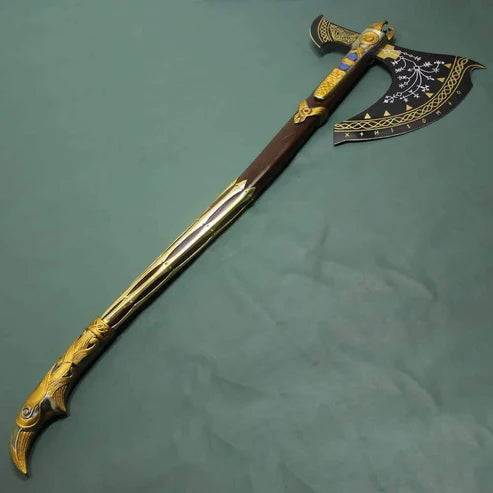 Hand Forged Leviathan Axe Replica God of War Inspired Axe By Cosplay Sword