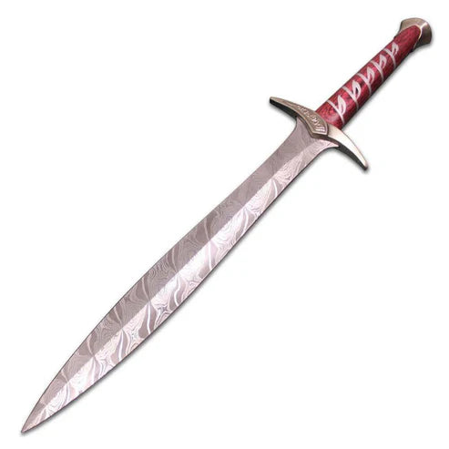 Handmade Damascus Steel Sting Sword of Lord of the Rings Replica By Cosplay Swords