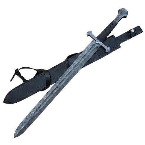 Handmade Damascus Steel Viking Sword 30" Best Damascus By Cosplay Swords 