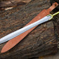 Handmade Double Edge Riptide Backbiter Sword Stainless Steel Greek By Cosplay Swords