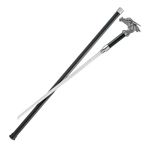  Handmade Dragon’s Lair Sword Cane 39 1/2" Length Satin Finished Blade By Cosplay Swords