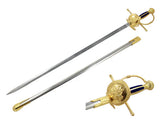 Handmade Spanish Musketeer Quixote Rapier Double Head Sword by Cosplay Swords