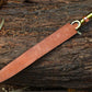 Handmade Double Edge Riptide Backbiter Sword Stainless Steel Greek By Cosplay Swords