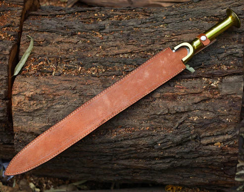 Handmade Double Edge Riptide Backbiter Sword Stainless Steel Greek By Cosplay Swords