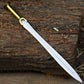 Handmade Double Edge Riptide Backbiter Sword Stainless Steel Greek By Cosplay Swords