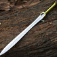 Handmade Double Edge Riptide Backbiter Sword Stainless Steel Greek By Cosplay Swords