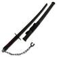 Ichigo Kurosaki Tensa Zangetsu Bankai Sword replica with black blade and scabbard by Cosplay Swords.