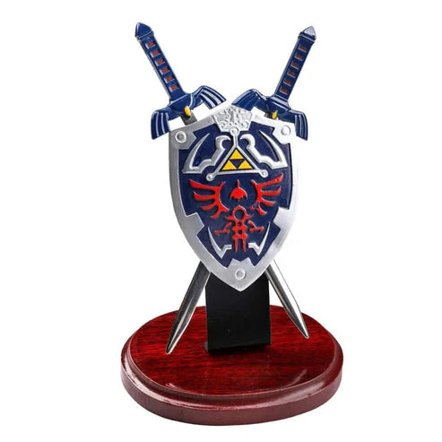 Link's Double Master Sword & Hylian Shield Letter Opener Set Replica by Cosplay Swords
