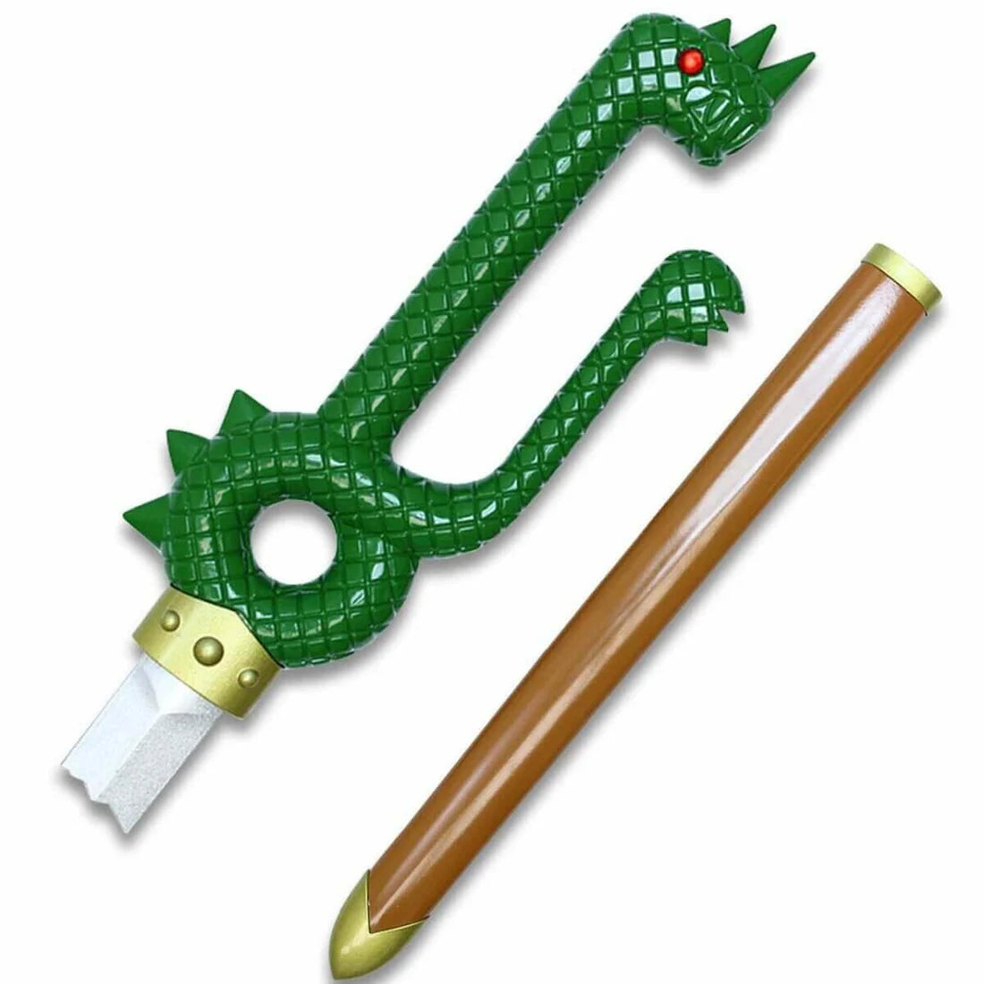 Meliodas Dragon Handle Green Broken Sword Replica By Cosplay Sword