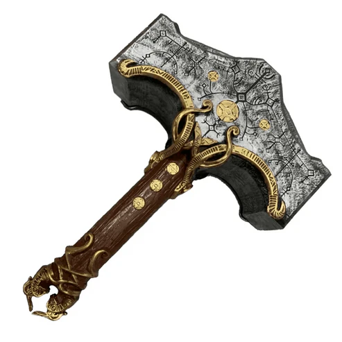 Mjolnir Hammer of Thor from God of War Ragnarok Metal Hammer By Cosplay swords