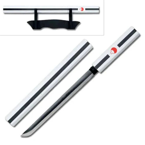 Sasuke Uchiha Sword of Kusanagi 20 inch carbon steel dagger replica with black wooden scabbard by Cosplay Swords.