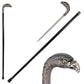 Silver Eagle Head Luxury Cane Sword 12" Hidden Hardened Steel Blade By Cosplay Swords