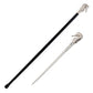 Silver Luxury Hippocampus Sea Horse Handle Cane Sword 12.25" Spear Point Blade