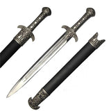 Spartan Infantry Hoplite Short Sword 15" Hand Forged Carbon Steel Greek Blade with Scabbard