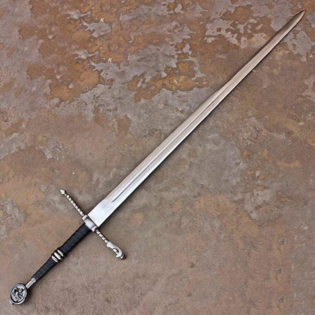 Mastercrafted Wolven Steel Sword Replica Witcher School of the Wolf Blade By Cosplay Swords
