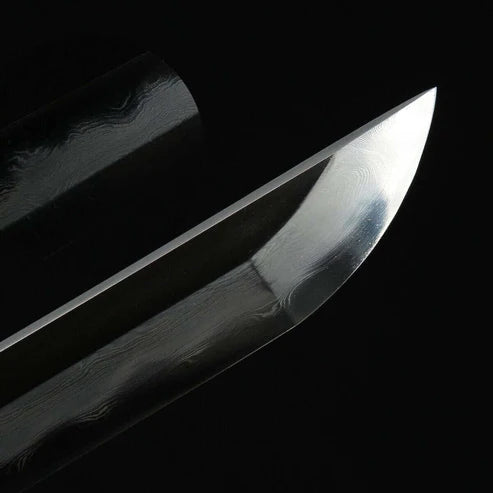 Authentic Damascus Steel Katana 40" Hand Forged Full Tang Japanese Samurai Sword