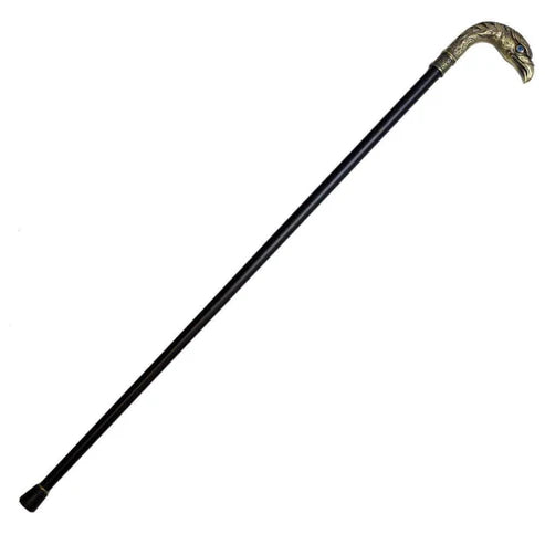 Brass Finish Eagle Head Luxury Cane Sword 12" Hidden Steel Blade By Cosplay Sword