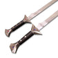 36" Icingdeath and Twinkle Scimitar Replica Set with Leather Sheaths By Cosplay Swords