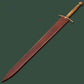 40" Einherjar Blade of Valhalla Damascus Steel Viking Longsword By Cosplay Swords