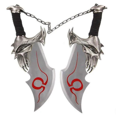 Authentic God of War Blades of Chaos Replica Twin Kratos Swords By Cosplay Swords
