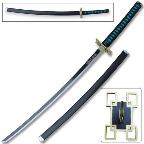 Muichiro Tokito Nichirin Sword 41" Carbon Steel Demon Slayer Katana Mist Hashira Replica
