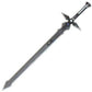 SAO Black Dark Repulser Sword of Kirito 43" Carbon Steel Sword Replica with Leather Sheath
