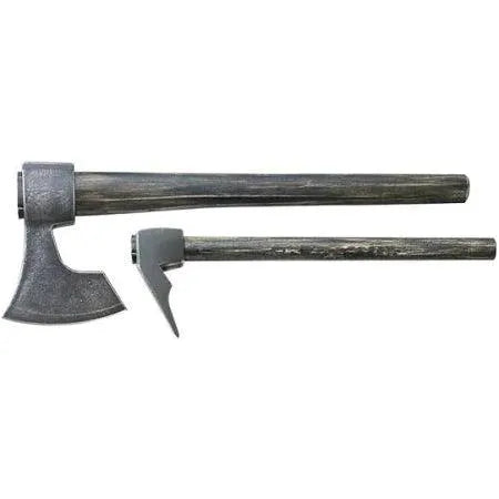 Floki Replica Set Hand Forged Bearded Axe  with Ash Wood Handles By Cosplay Swords