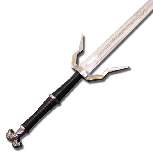 Handmade Geralt of Rivia Silver Rune Sword Replica Witcher 3 By Cosplay Swords