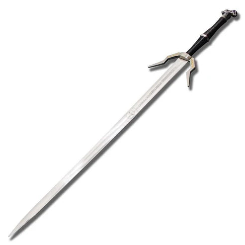 Handmade Geralt of Rivia Silver Rune Sword Replica Witcher 3 By Cosplay Swords