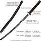 Tanjiro Kamado Black Nichirin Blade 40" Carbon Steel Demon Slayer Katana Replica with Scabbard
