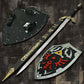 Dark Link Master Sword & Black Hylian Shield Set Legend of Zelda By Cosplay Sword